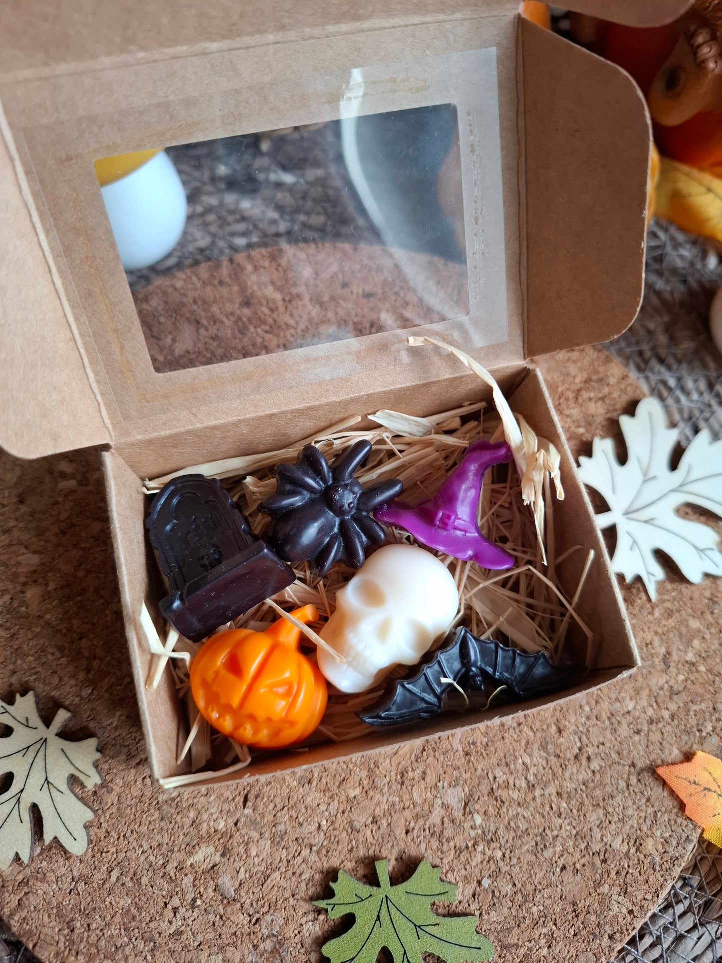 🎃 Boîte de Fondants Halloween – Rocher Praliné 🍫