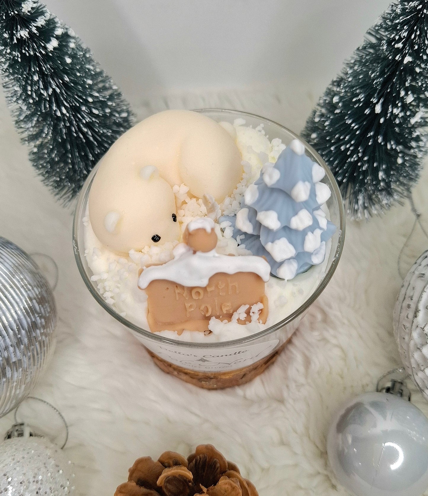 Bougie gourmande artisanale – Baies Givrées – Cire de soja 150 g