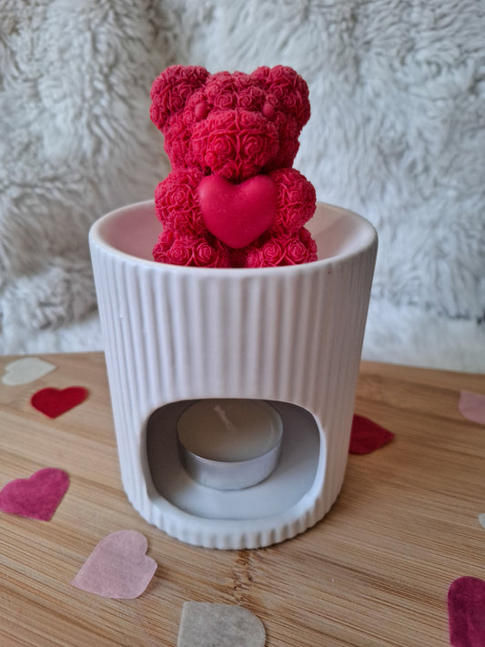 Fondant Parfumé Ourson Cœur – Rose Éternelle