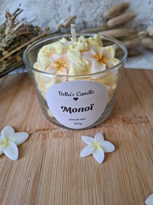 Bougie Gourmande Chantilly – Parfum Monoï 🌺🥥