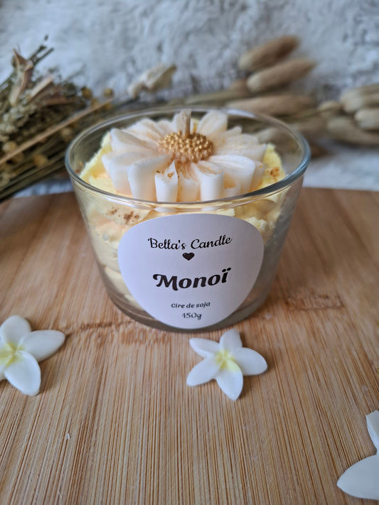 Bougie Gourmande Chantilly – Parfum Monoï 🌺🥥