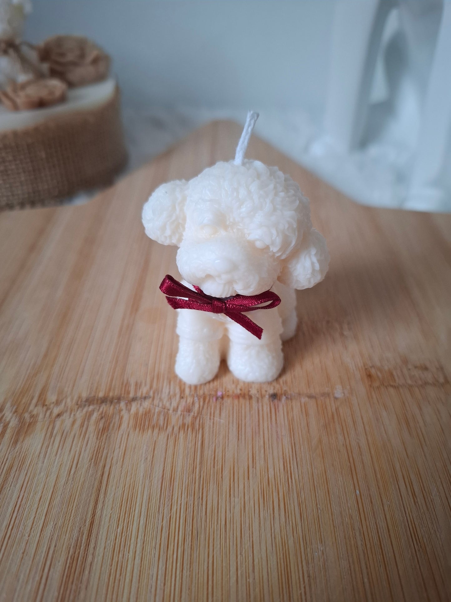 🐶 Bougie "Nounours" – Collection Bella (Sans Parfum) 🕯️