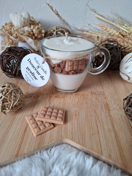 Bougie Douceur de Praline – Rocher Praliné