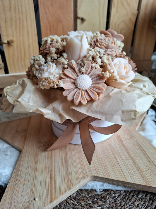 Bouquet Fleuri XXL –  fleurs en cire parfumée & fleurs séchées