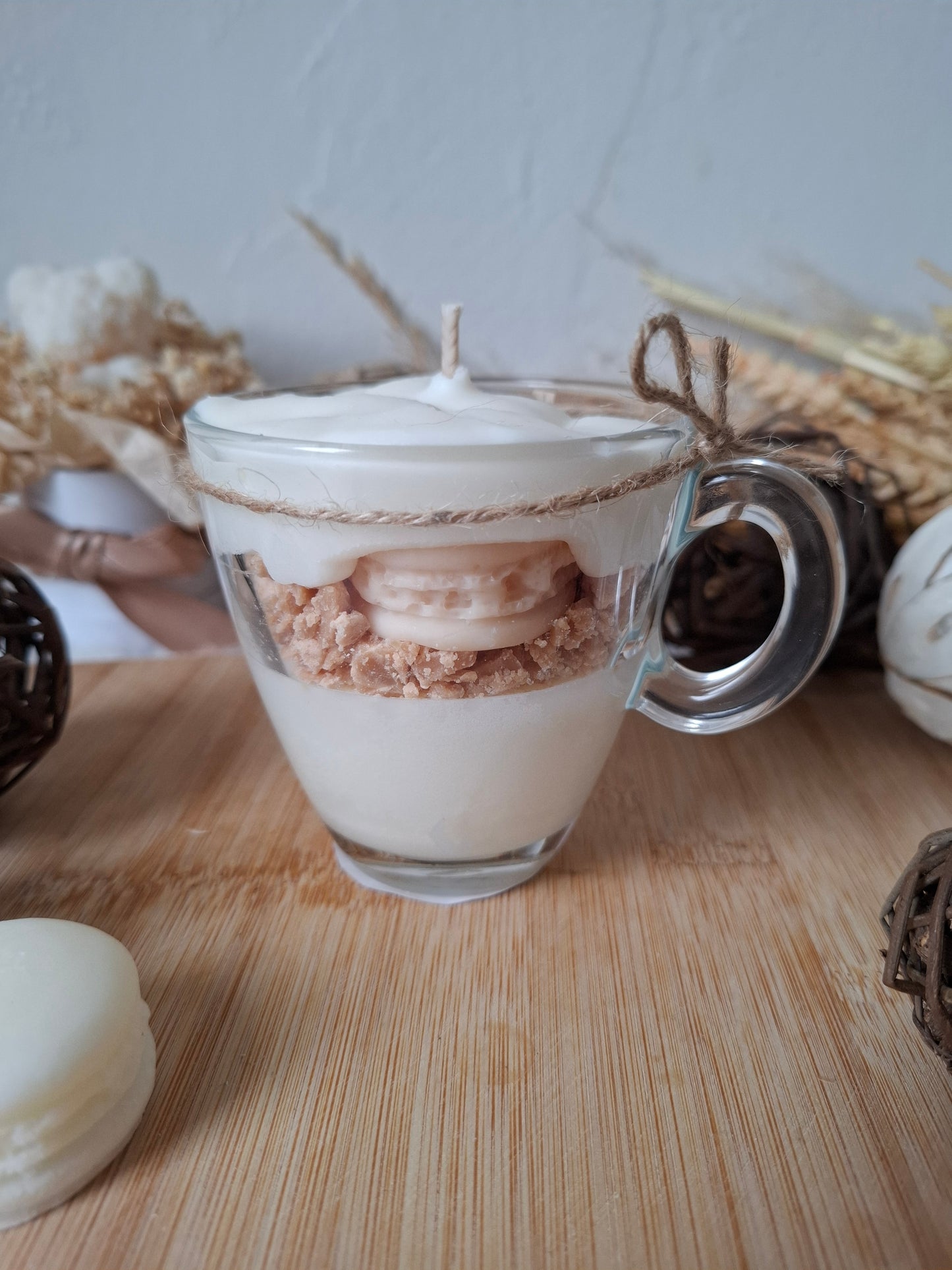 Bougie Douceur de Vanille – Macarons & Crumble