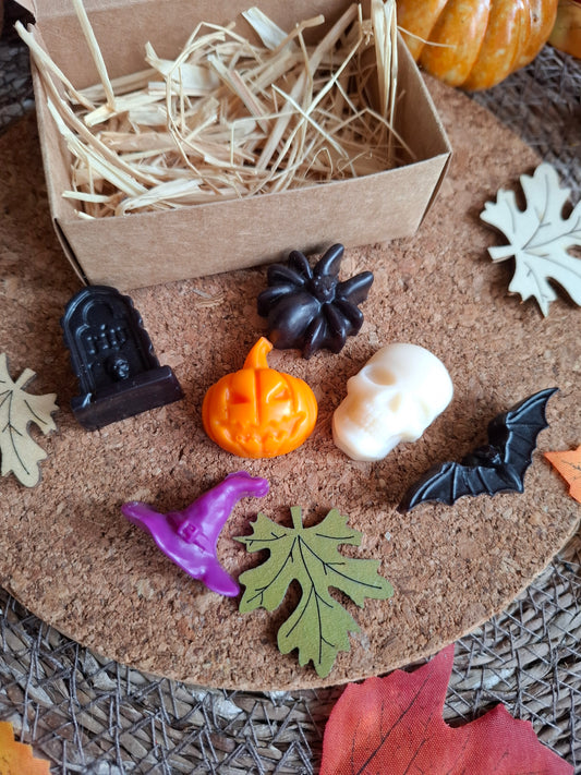 🎃 Boîte de Fondants Halloween – Rocher Praliné 🍫