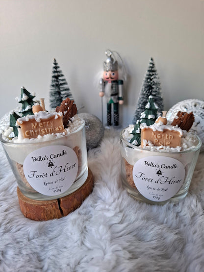 Bougie "Forêt d’Hiver" 🎄
