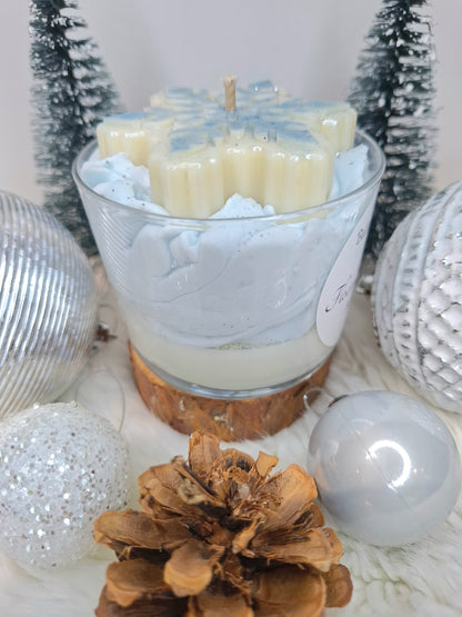 Bougie gourmande artisanale – Baies Givrées – Cire de soja 180 g