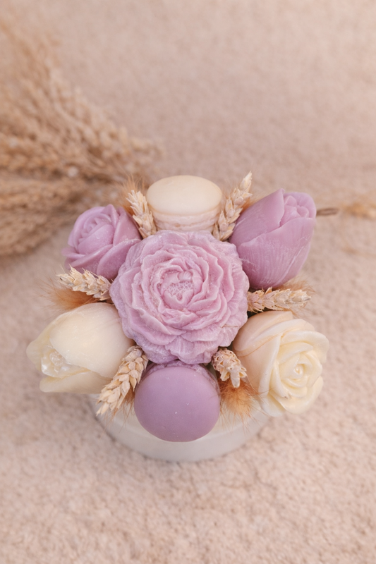 Bouquet de Fondants Parfumés - Violette et Rose