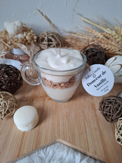 Bougie Douceur de Vanille – Macarons & Crumble