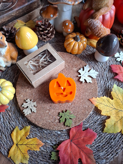 Bougie Parfumée – Citrouille 🎃🍫 Rocher praliné